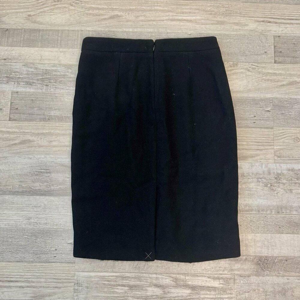 J. Crew NWT Black Wool Blend Pencil Skirt Lined, Work Wear P15 - Picture 2 of 6